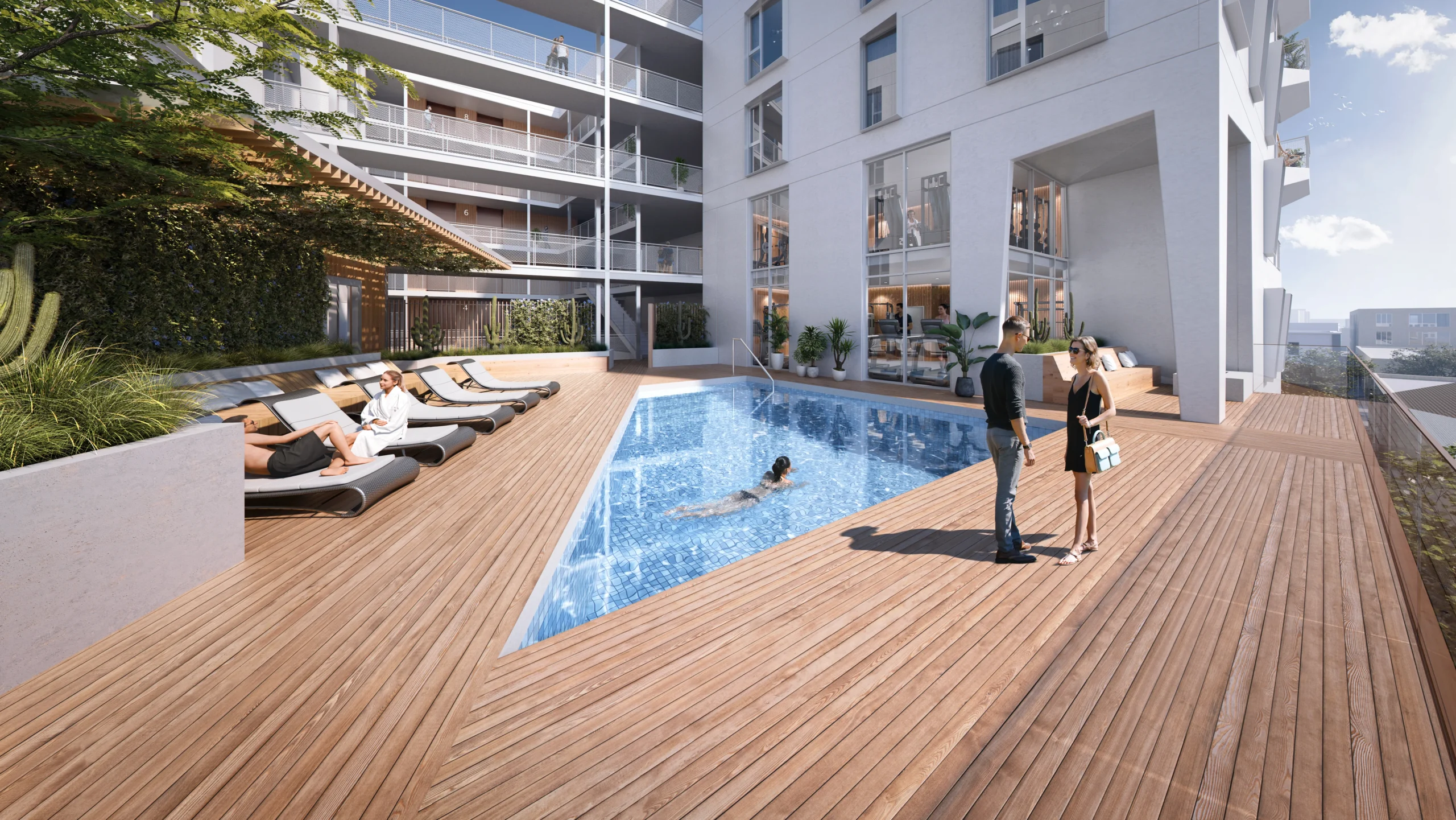Carlton Rendering Pool  ROM Residential Properties