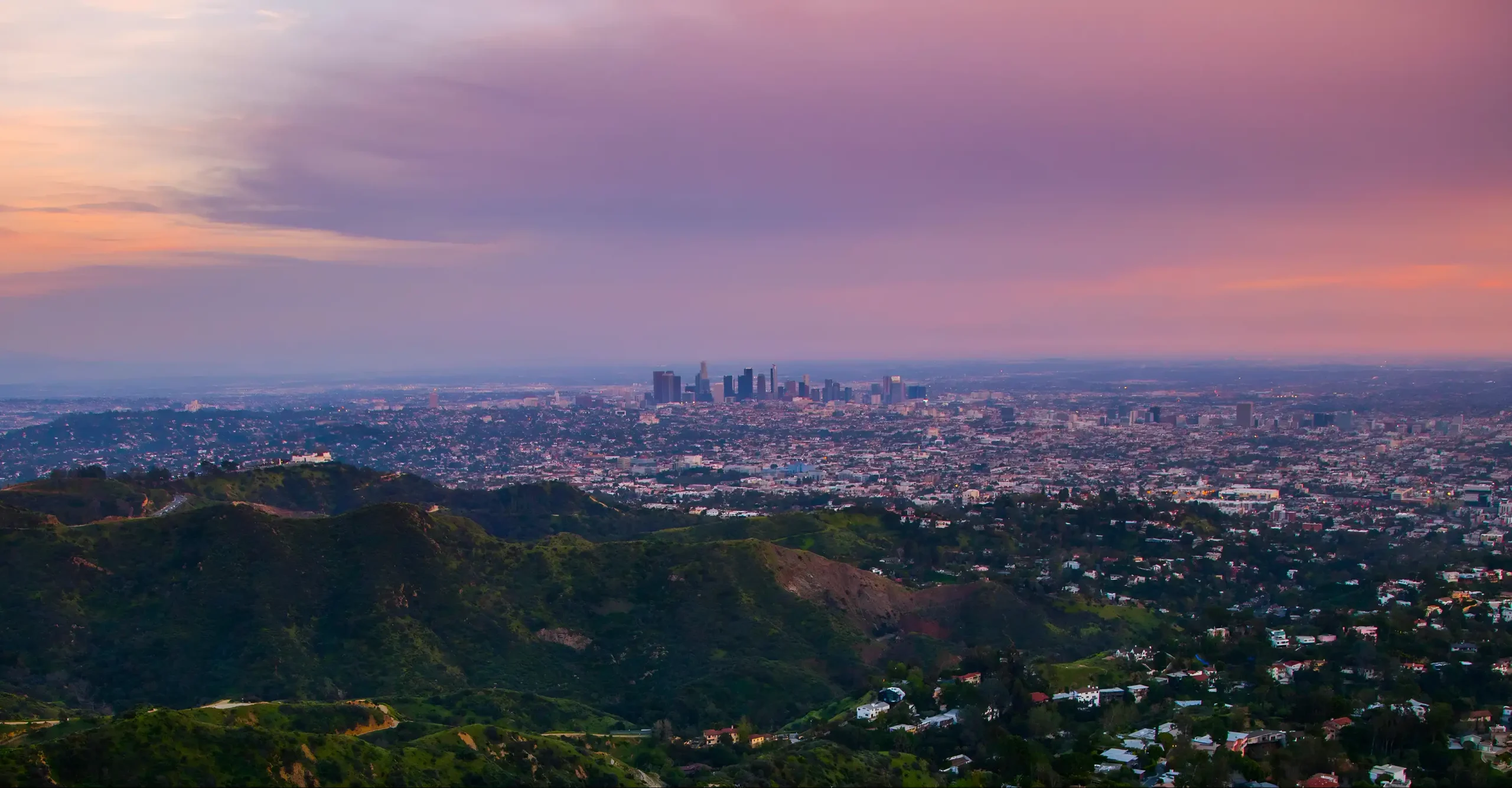 Hollywood Sunset Skyline  ROM Residential Property Management Los Angeles